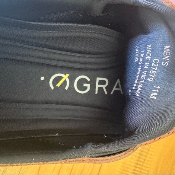 Cole Haan Mens Perforated Dress Shoe Brown Size 11 - Picture 4 of 4